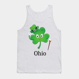 St Patrick&#39;s  Irish Shamrock OHIO, Irish Gift for Wife Tank Top